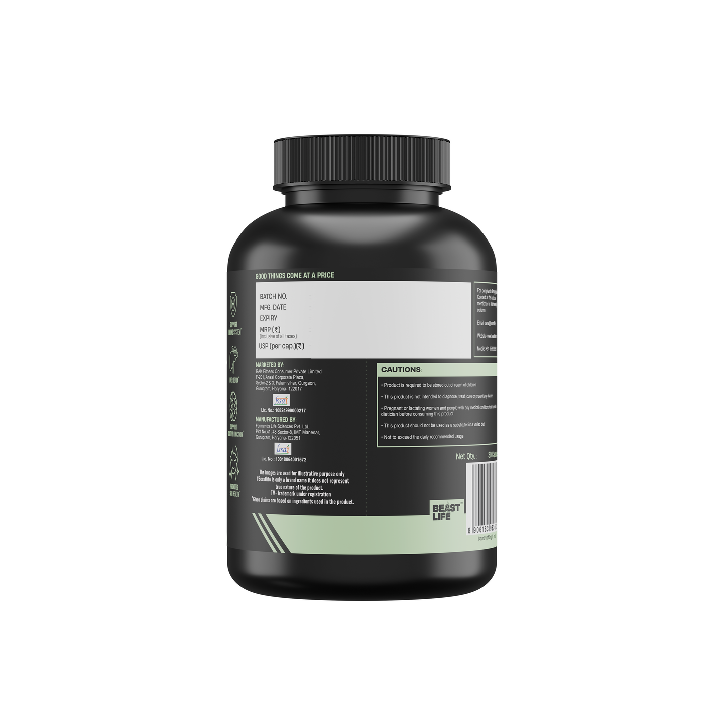Lonust Liver Detox Supplement with Milk Thistle Extract 500mg | Added Multivitamins & Amino Acid with Natural Detoxification Formula | Liver Support Supplement (30 Veg Tablets)